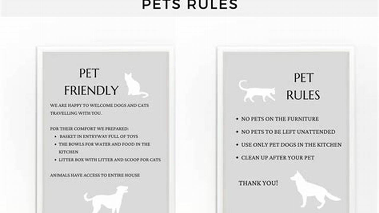 House Rules, Pet Friendly Hotel