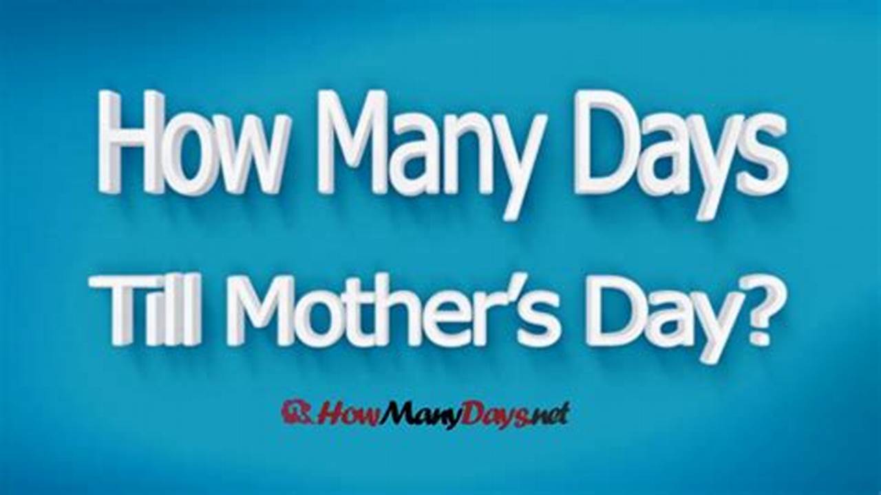 How Many Weeks Until Mother's Day 2024