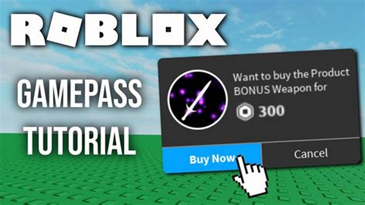 How To Add A Gamepass To Your Roblox Game 2024