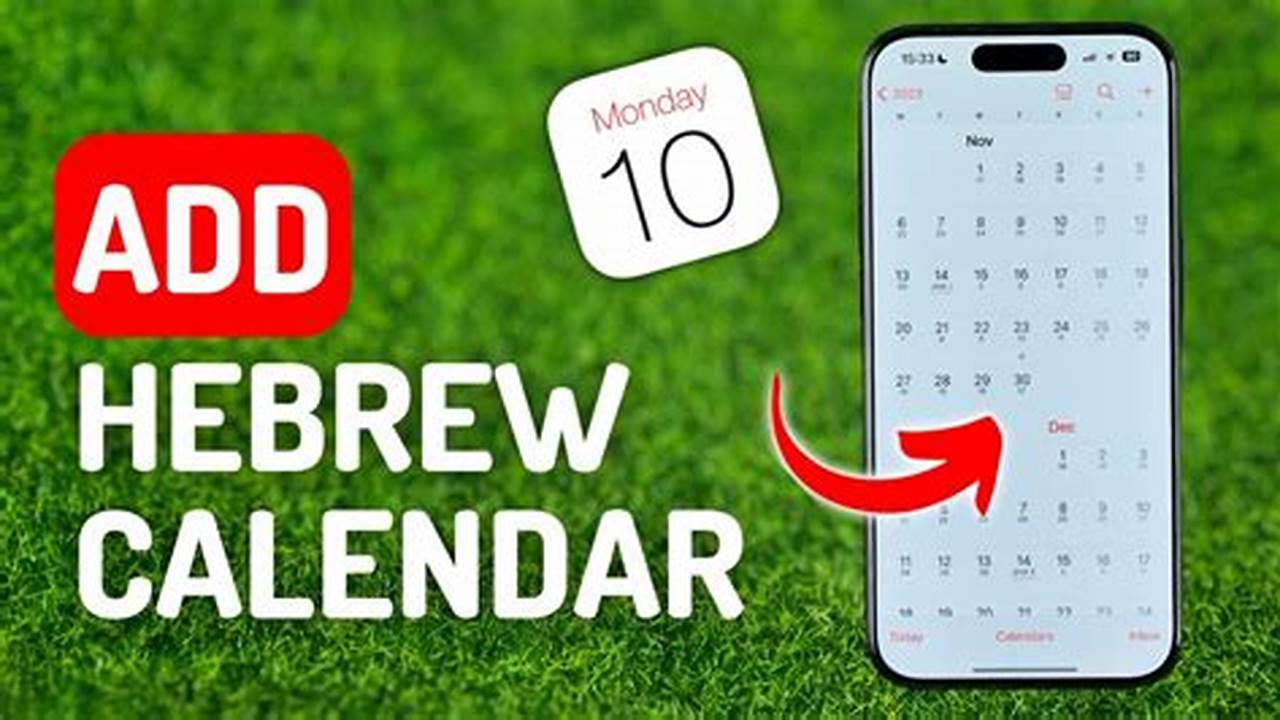 How To Add Hebrew Calendar To Iphone
