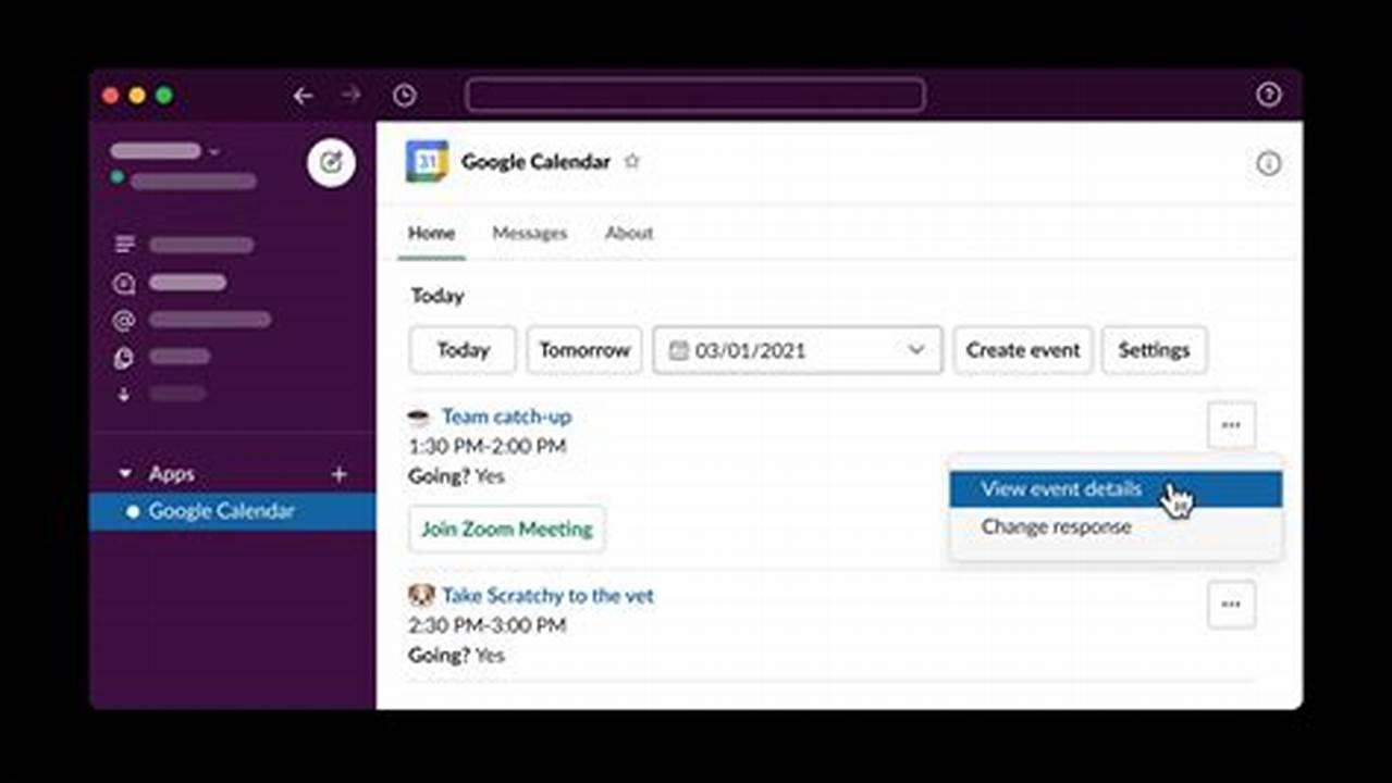 How To Connect Gmail Calendar To Slack