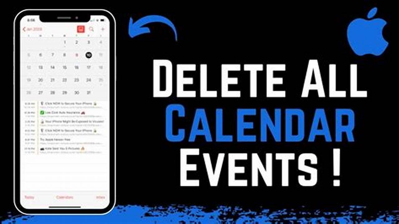 How To Delete All Calendar Events On Iphone 11