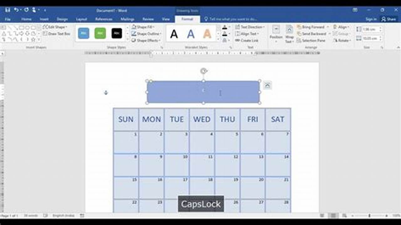 How To Make A Calendar In Word 2024