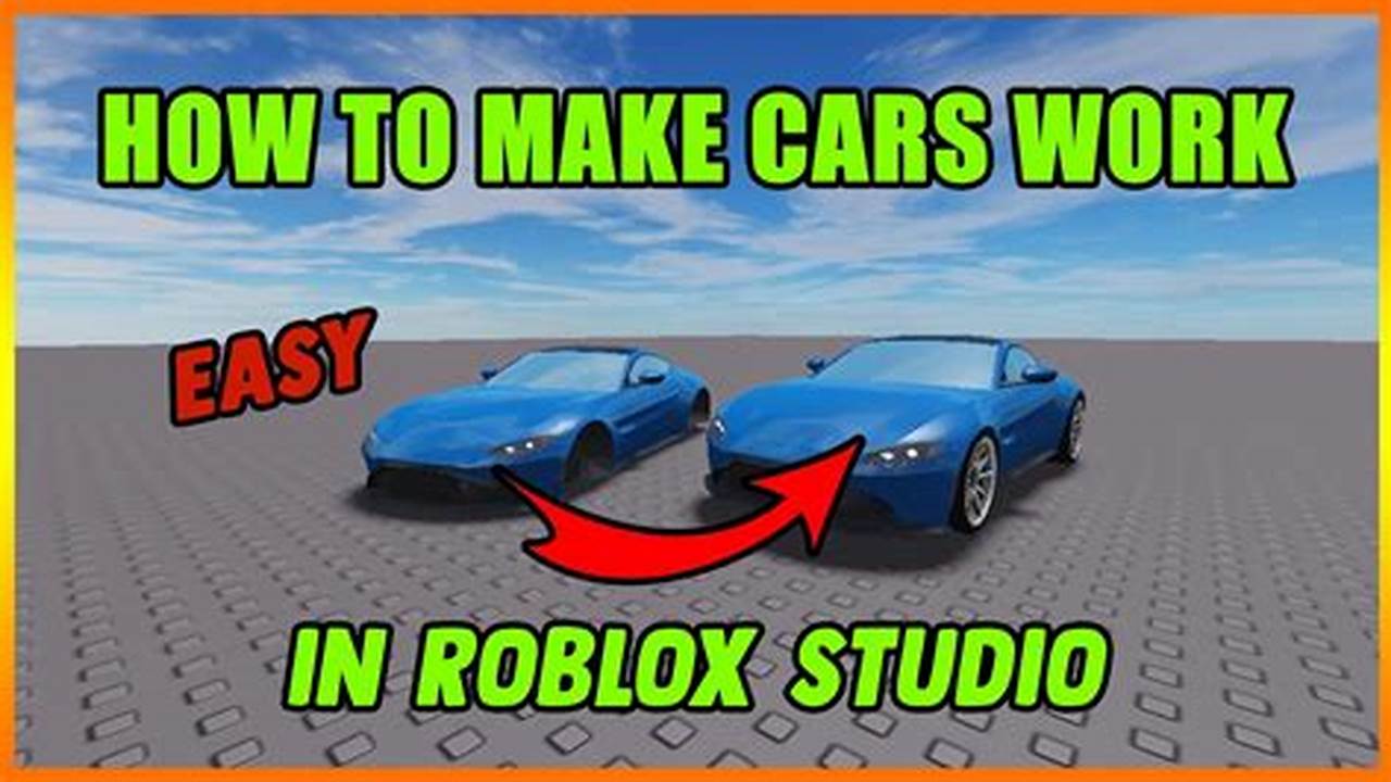 How To Make A Car In Roblox Studio 2024