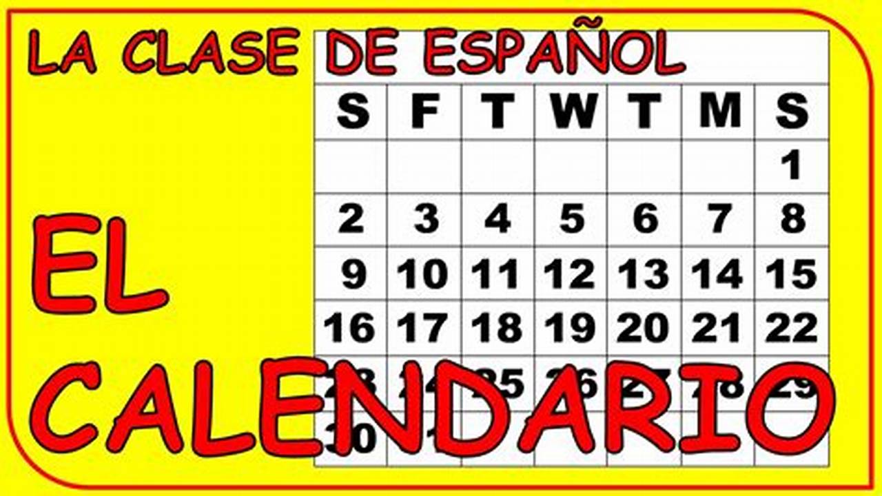 How To Make A Spanish Calendar
