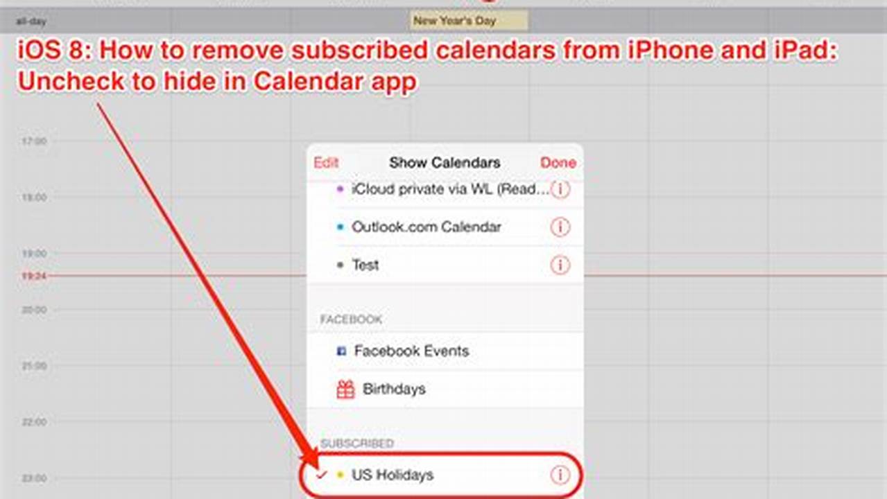 How To Remove Calendar Subscription Iphone