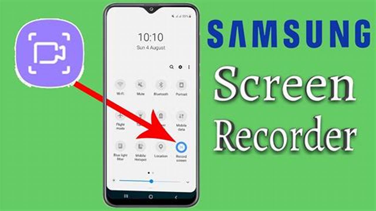 How To Screen Record On Samsung 2024