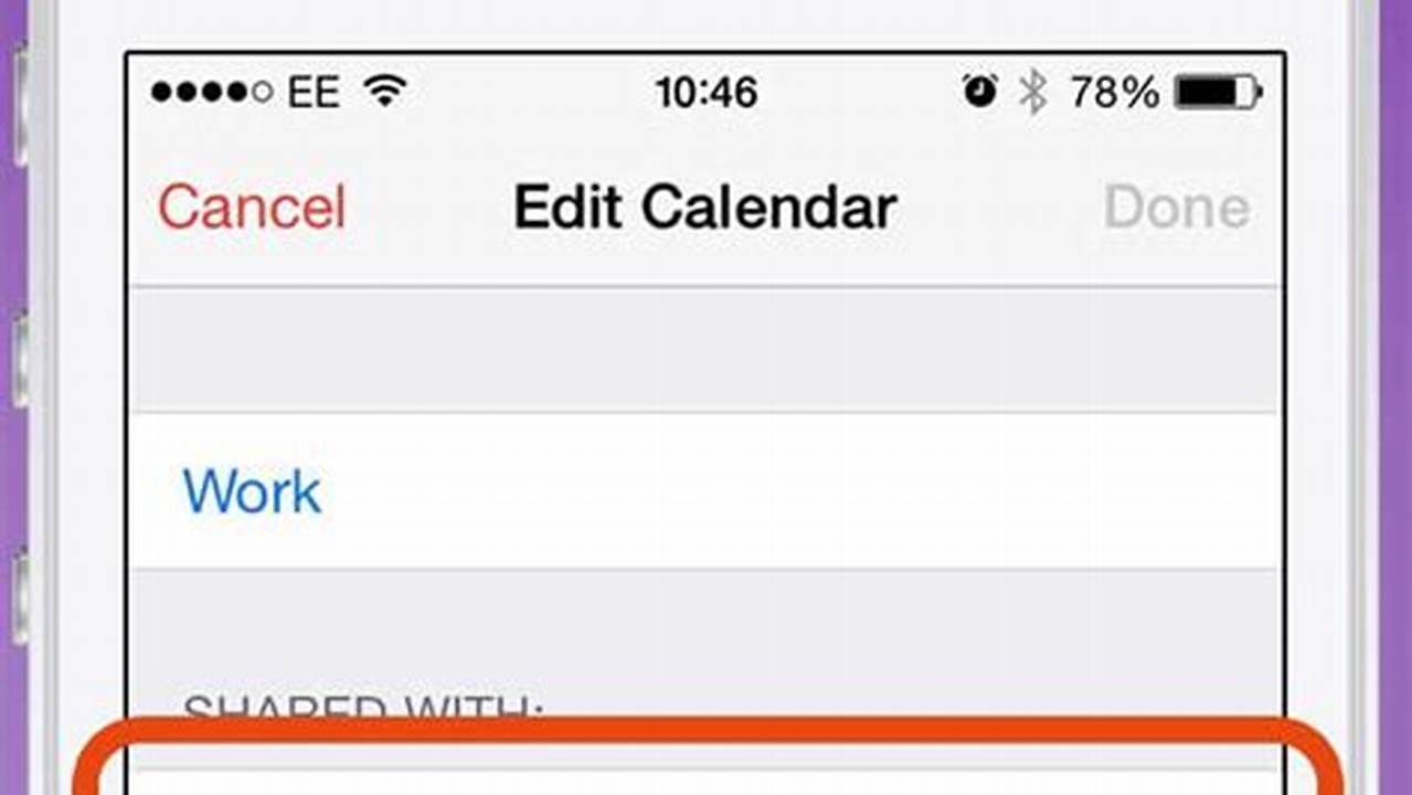 How To Share Calendar Events With Other Iphone Users
