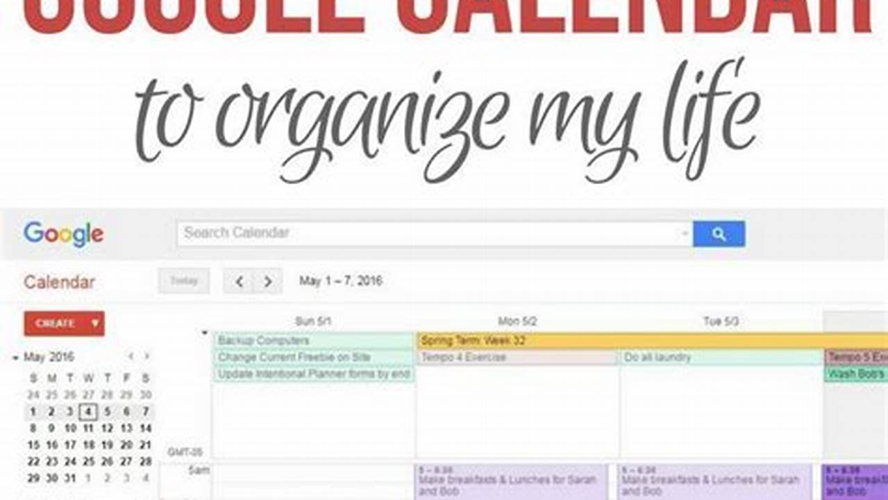 How To Use A Calendar To Organize My Life