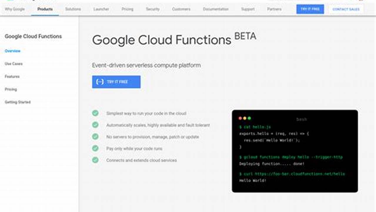 How Do I Get Started With Google Cloud Functions?, Golang
