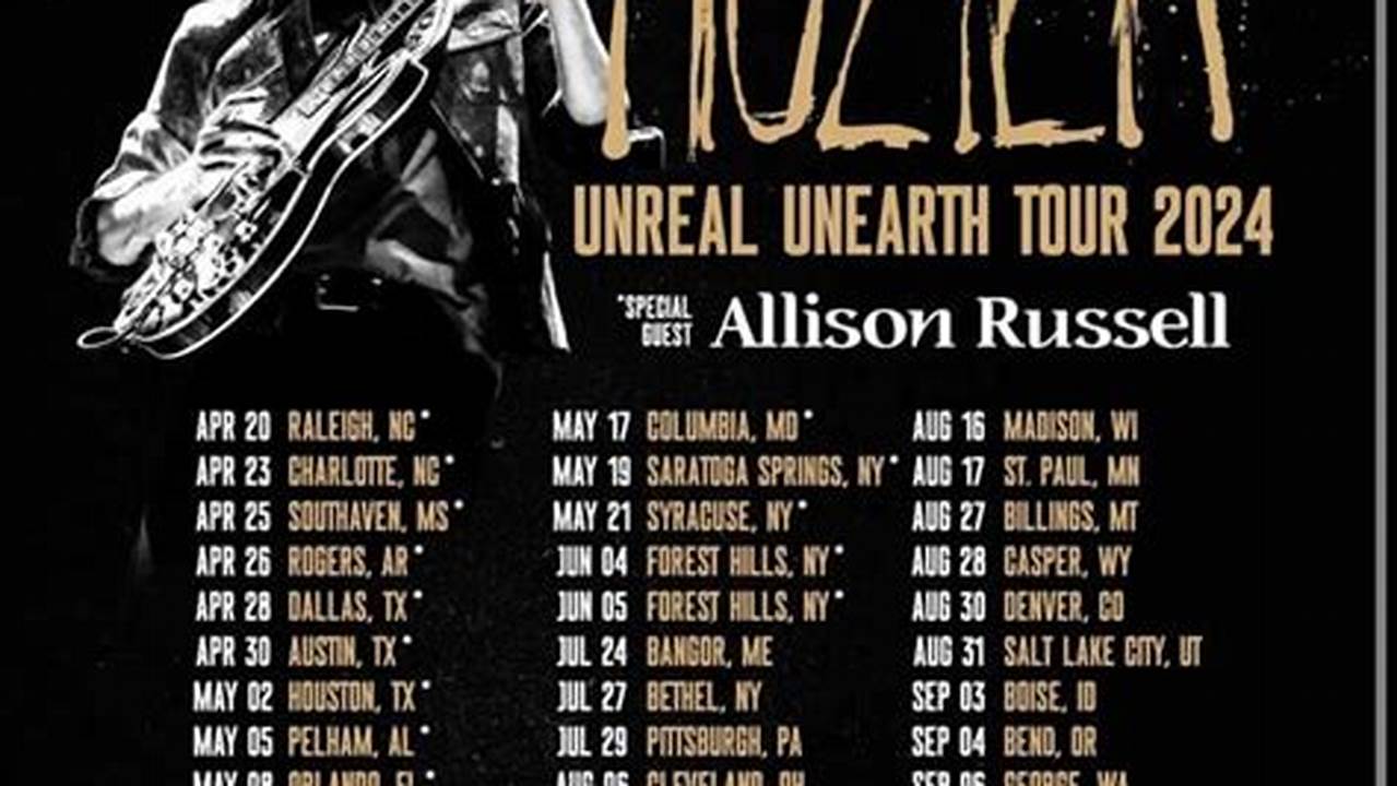 Hozier Tour 2024 Locations