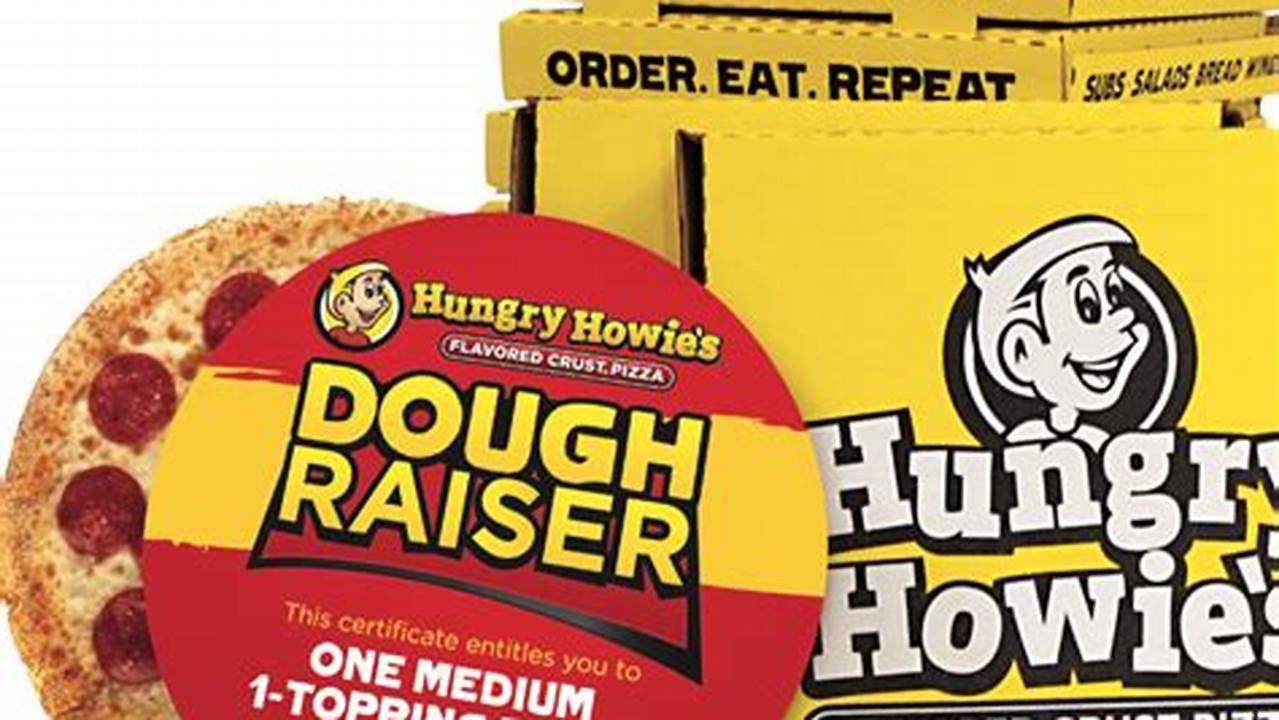 Hungry Howie'S Fundraiser Card