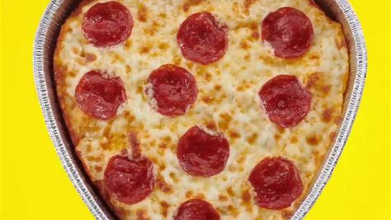 Hungry Howies Heart Shaped Pizza 2024