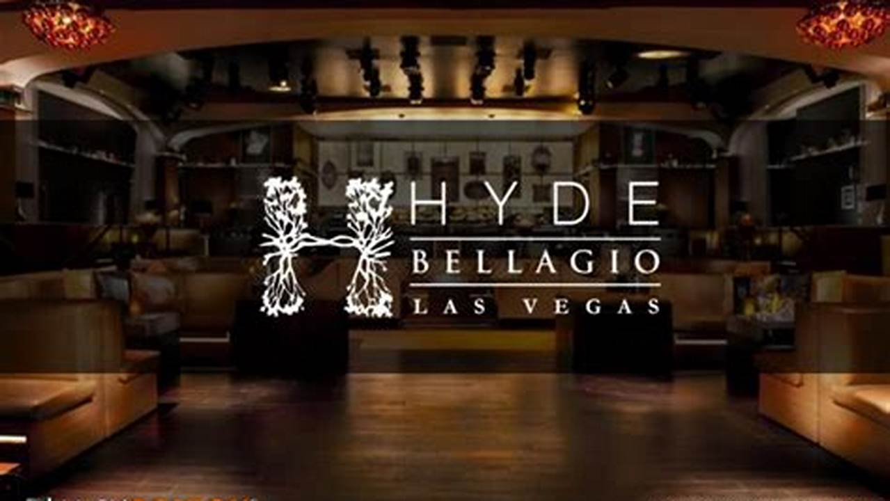 Hyde Bellagio Las Vegas Calendar