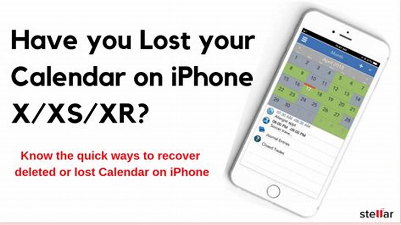 I Have Lost All My Calendar Entries On Iphone