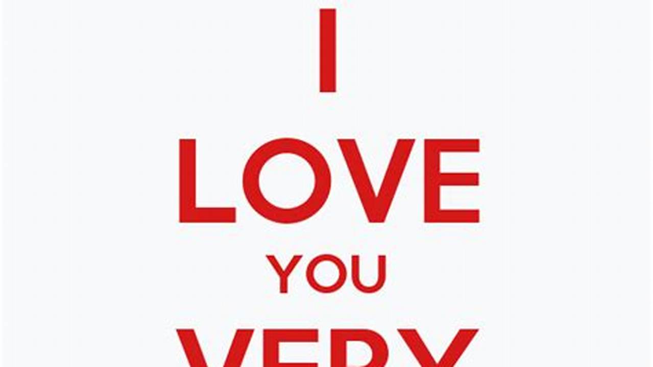 I Love You Very Much., Images