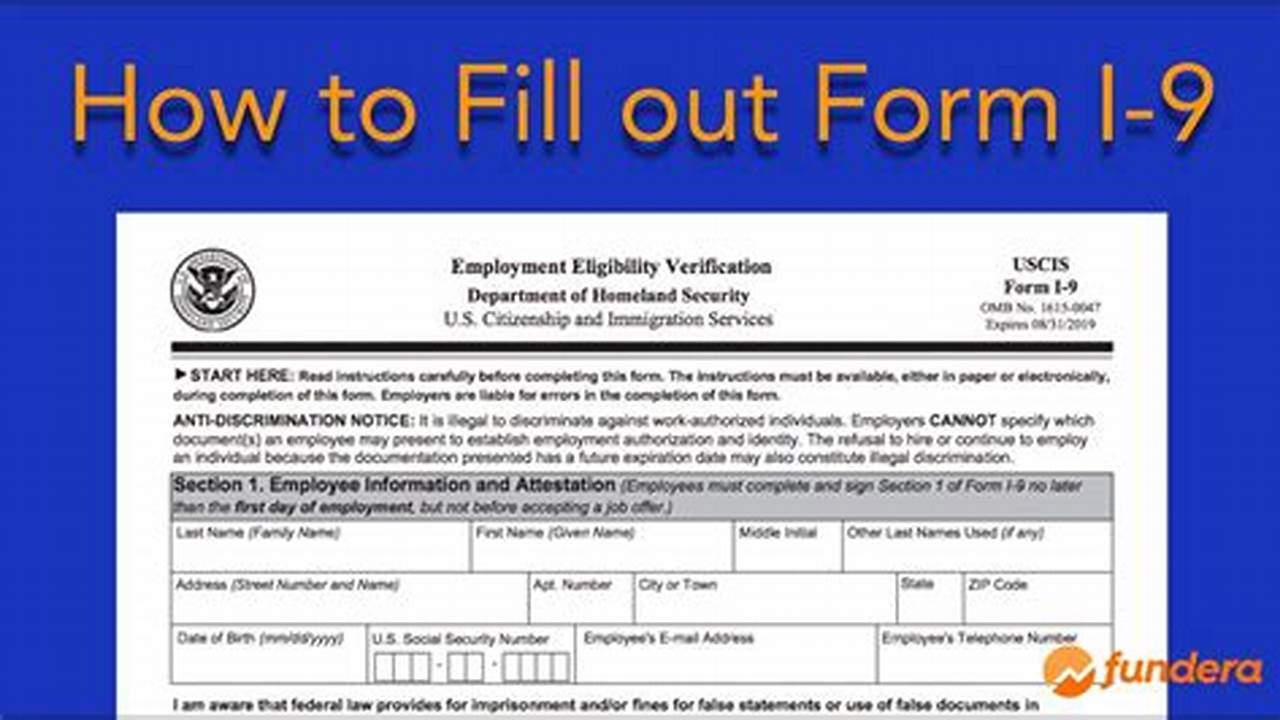 I9 Form 2024 Instructions Meaning