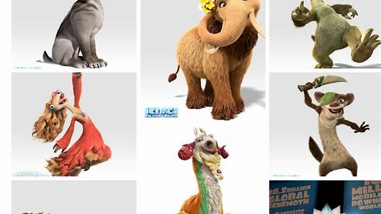 Ice Age Characters 3