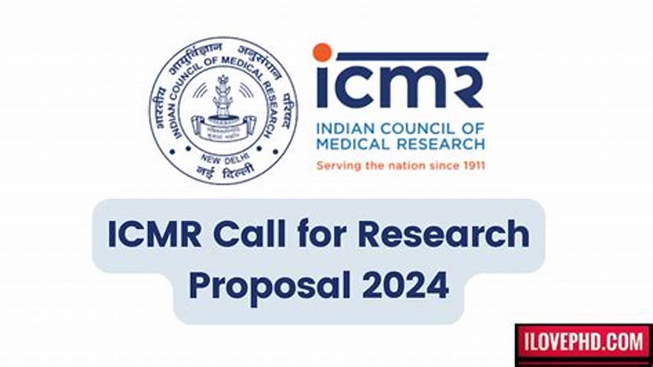 Icmr Call For Proposal 2024