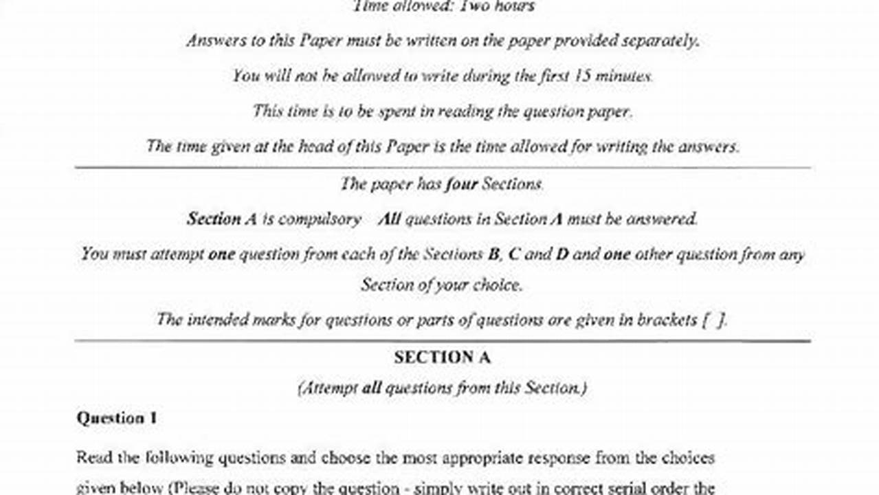 Icse English Literature Specimen Paper 2024 Has Been Posted By Cisce., 2024