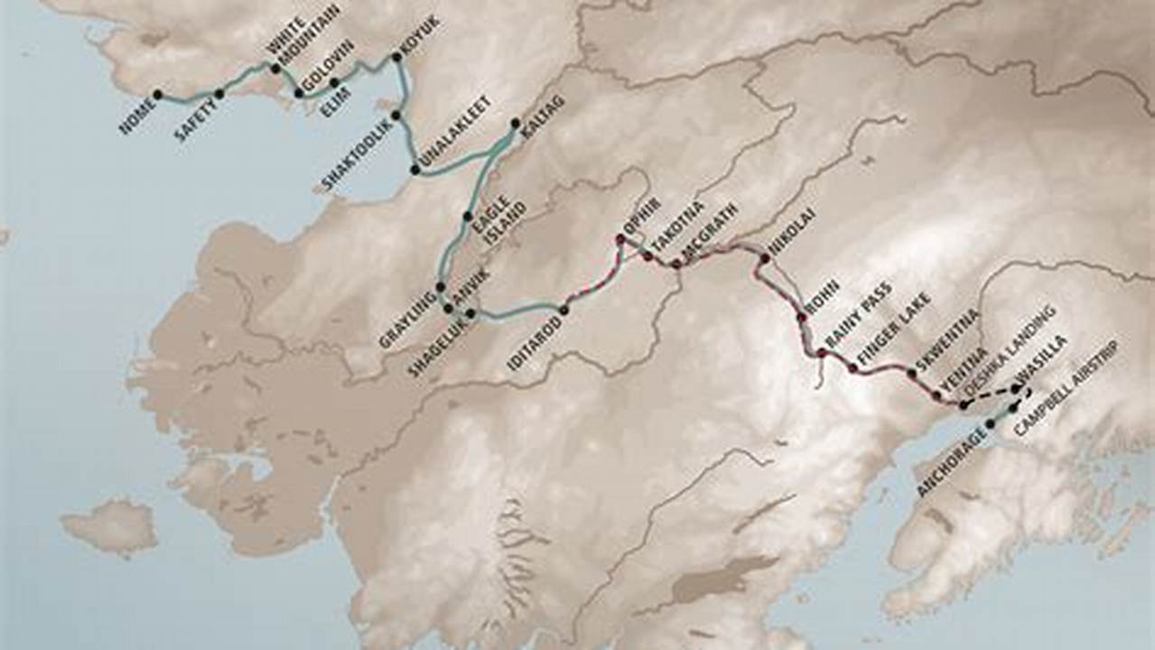 Iditarod 2024 Route Mobile