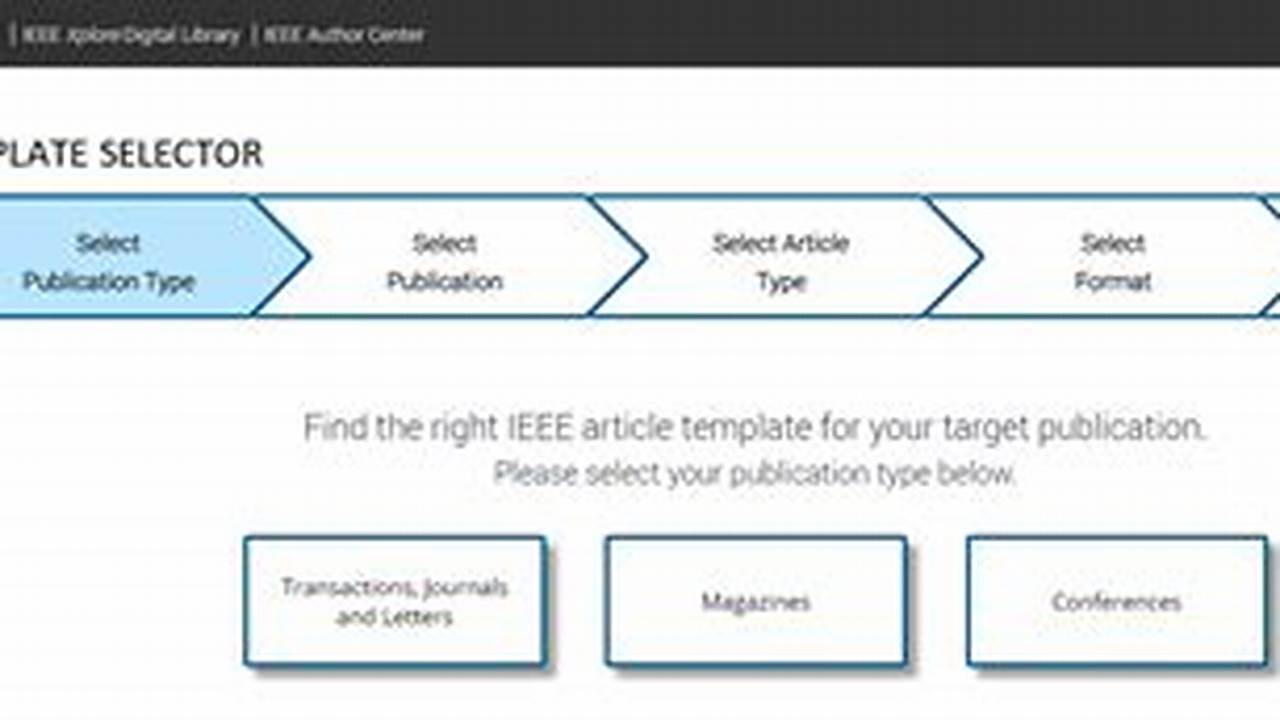 Ieee Template Selector