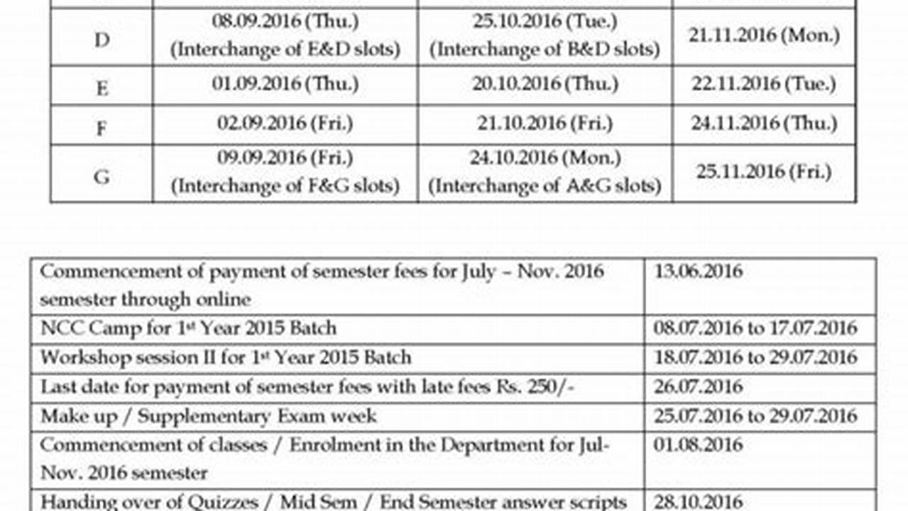 Iit Ism Dhanbad Academic Calendar 2024-23