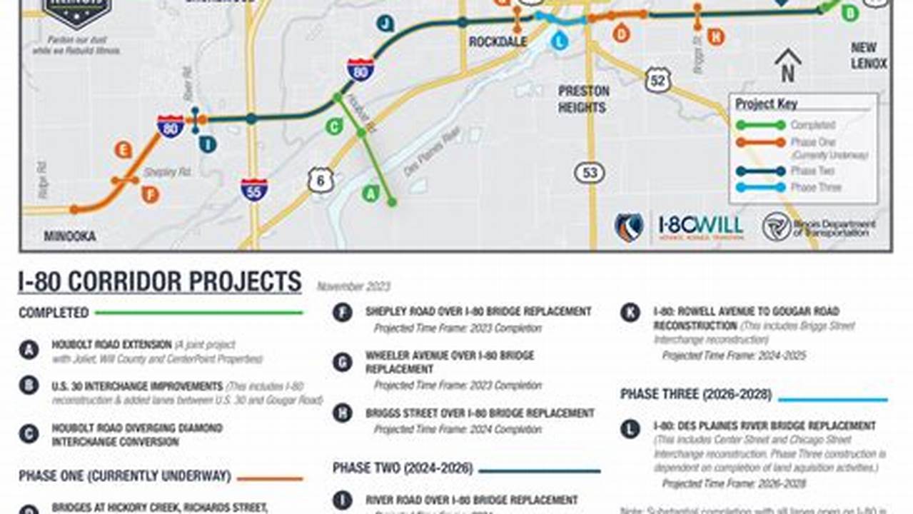 Illinois I-55 Road Construction Map 2024