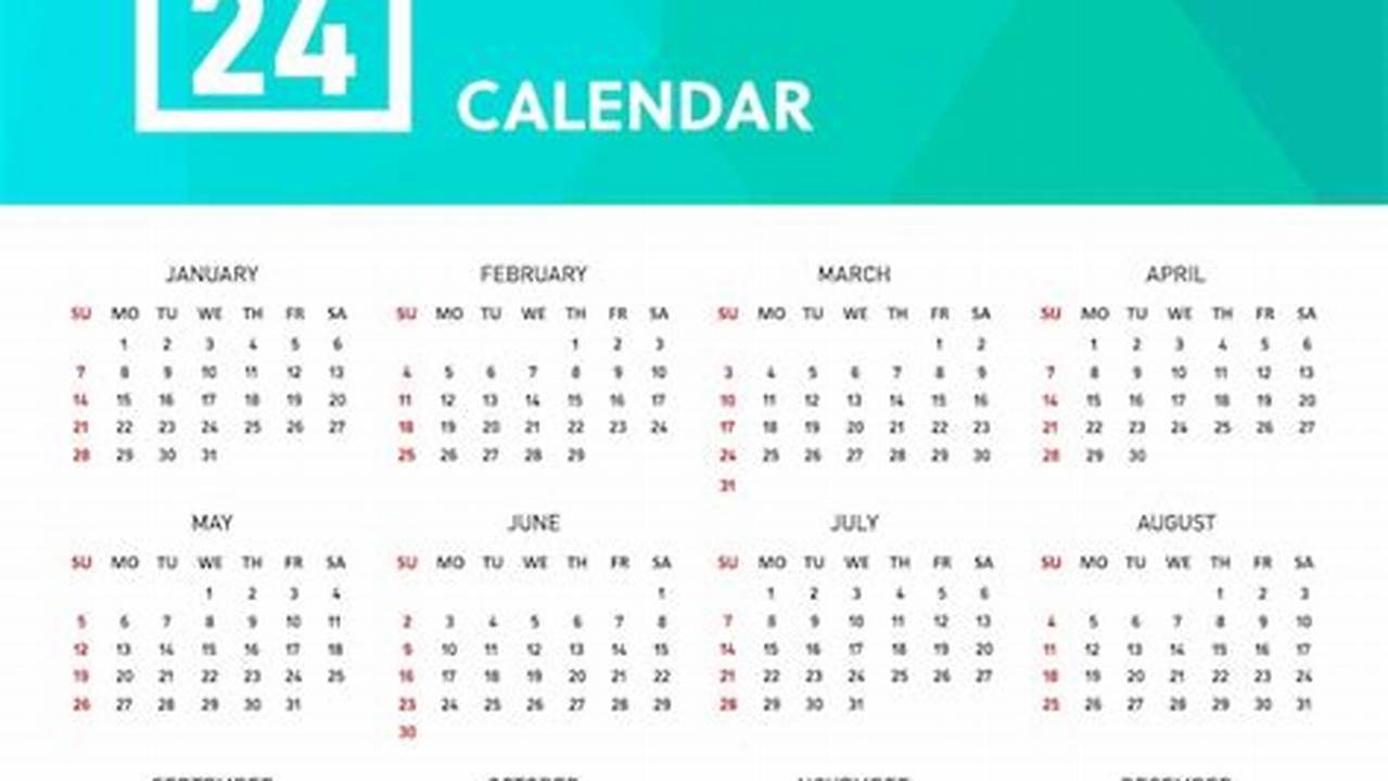Illustrator Calendar Template 2024 Download