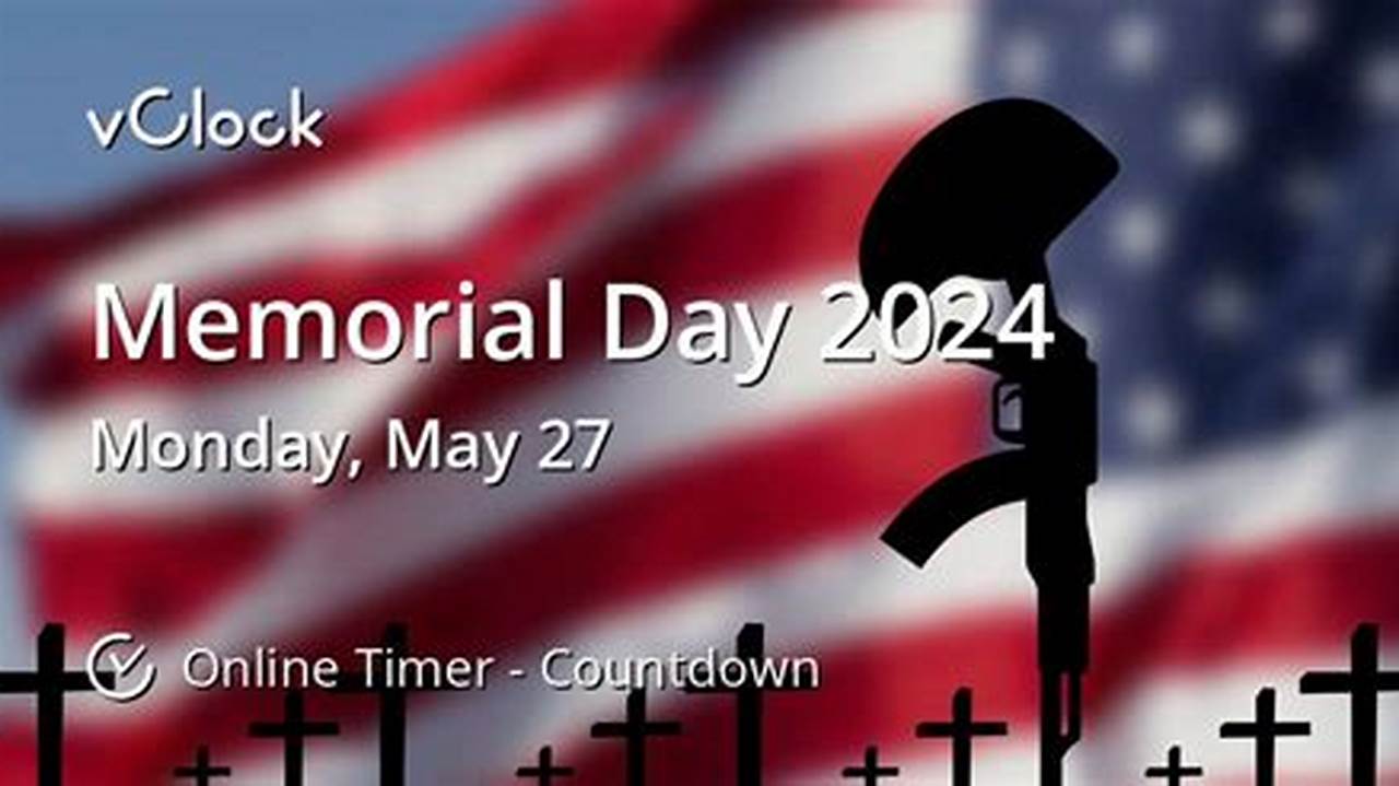In 2024 Memorial Day Is On Monday, May 27., 2024