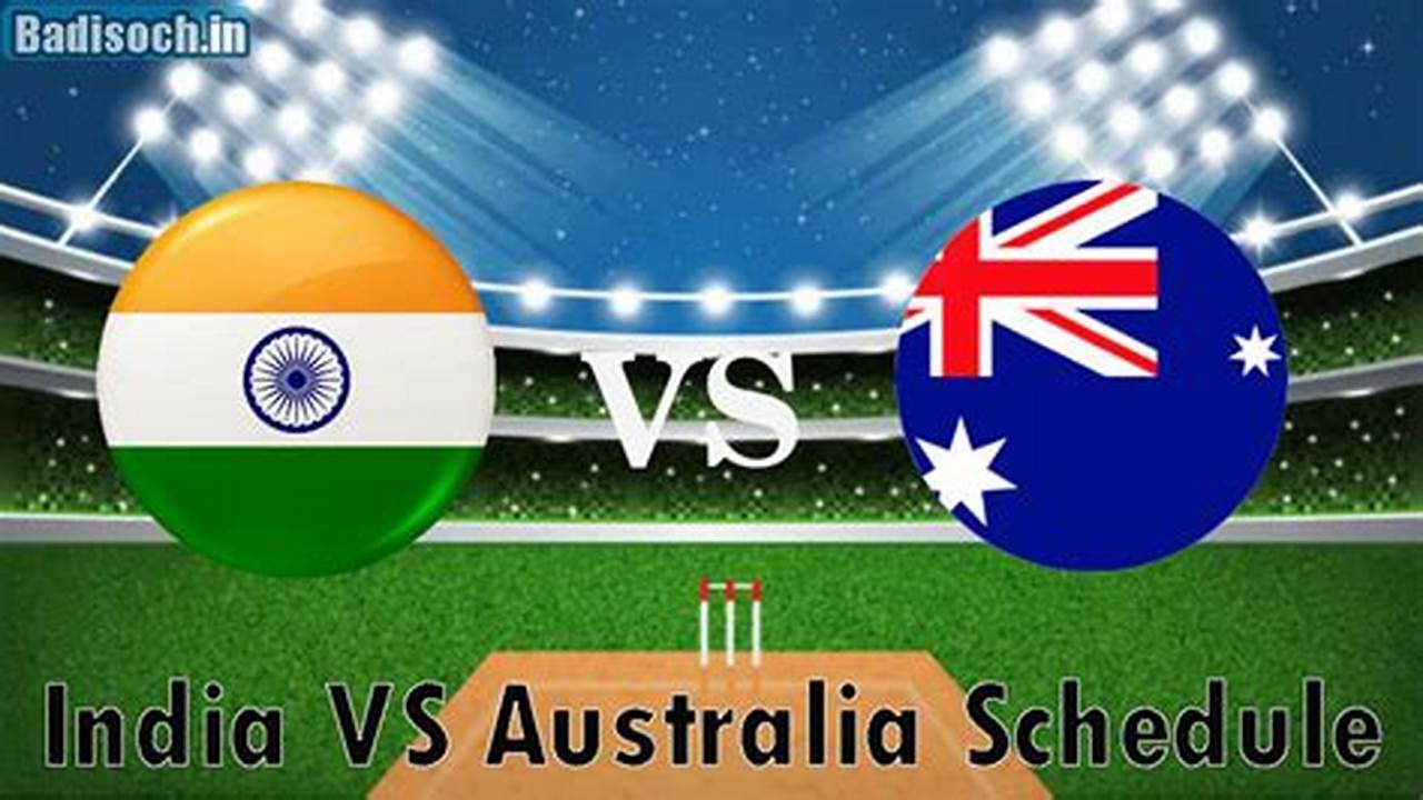 Ind Vs Aus 2024 World Cup Ist Time