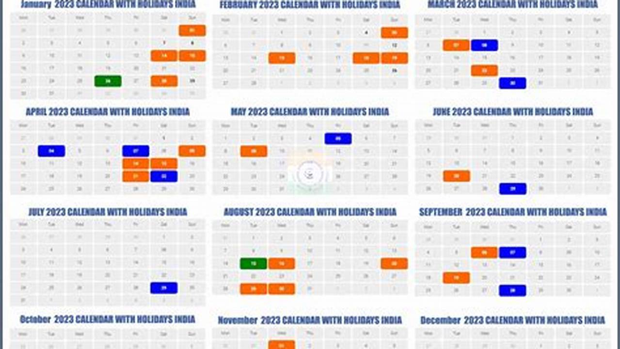 Indian Government Holiday Calendar 2024