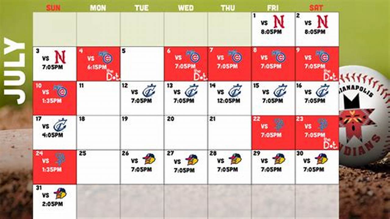 Indianapolis Indians Schedule 2024