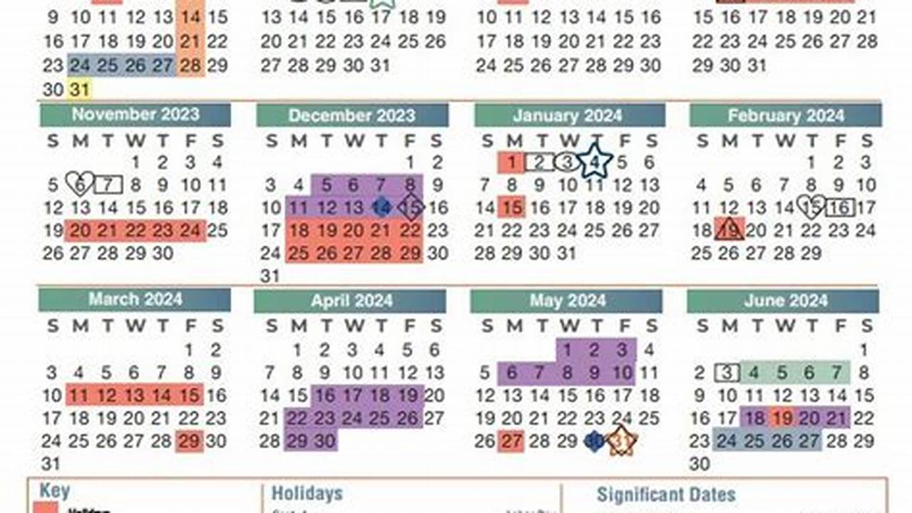Information Includes Official Start And End Dates For Classes, Observed Holidays, Spring Break, Fall And Winter Recess, And., 2024