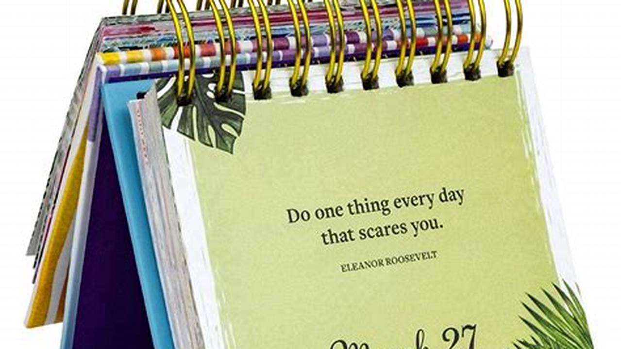 Inspirational Quotes Daily Calendar 2024 Jobi