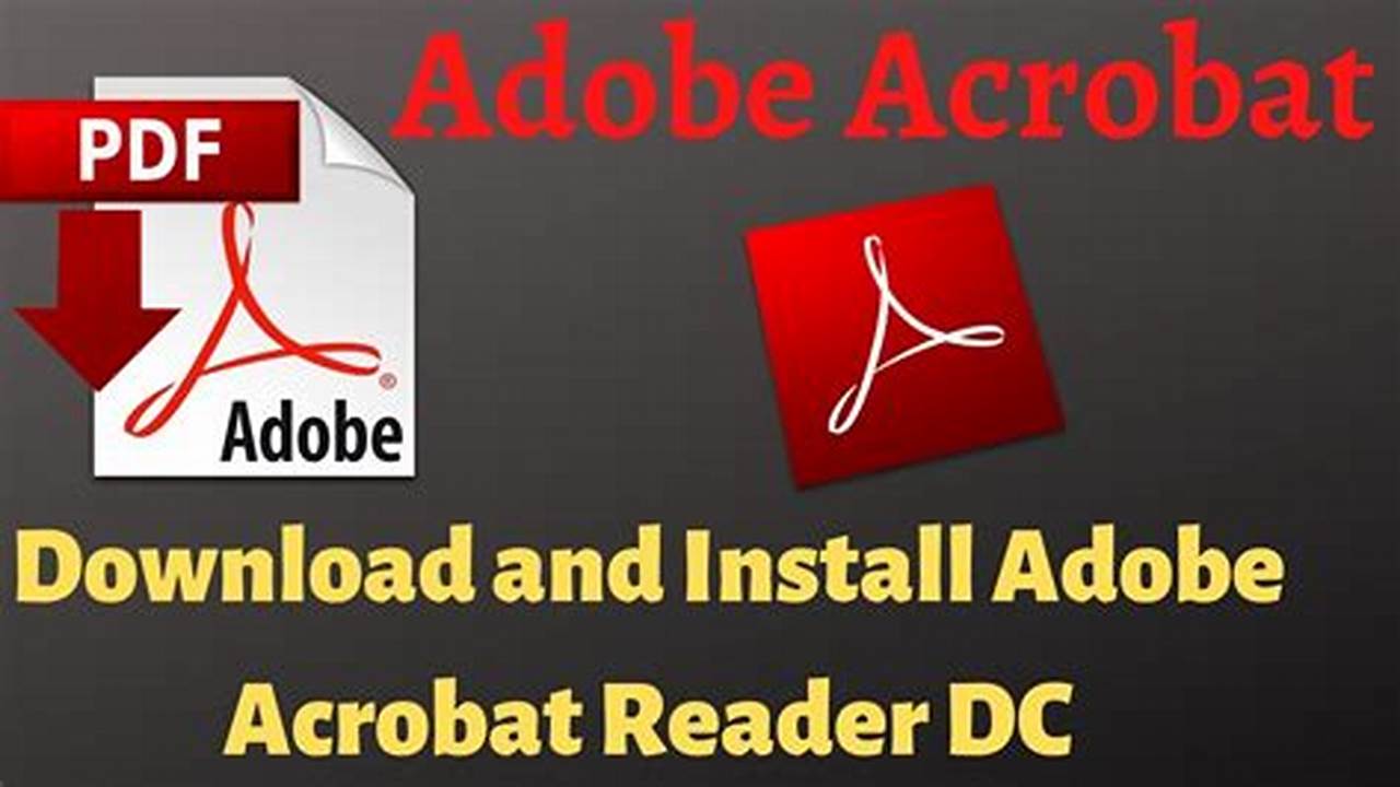 Install The Latest Free Adobe Acrobat Reader And Use The Download Link Below., 2024
