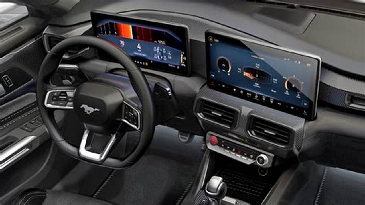 Interior Of A 2024 Mustang