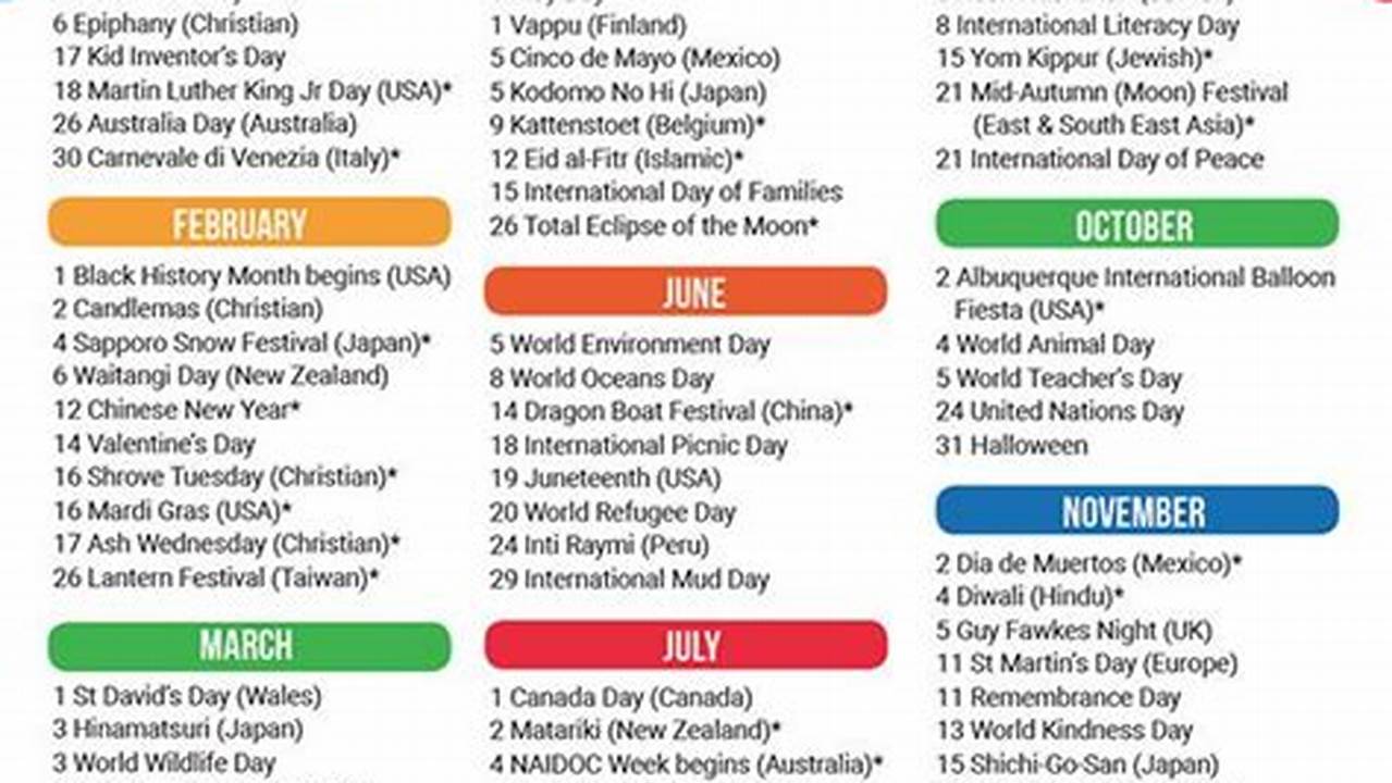 International Day Of 2024 Calendar