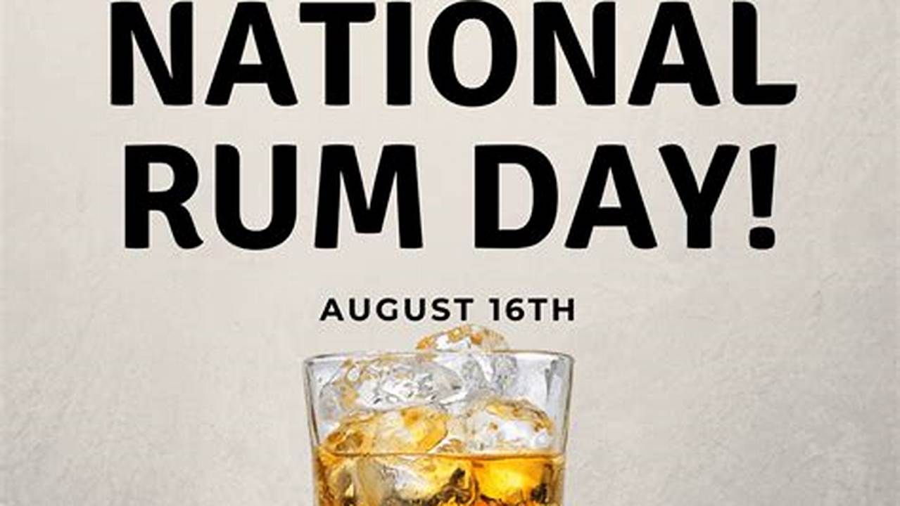 International Rum Day 2024