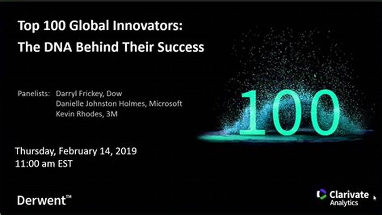 Introducing Top 100 Global Innovators™ 2024., 2024