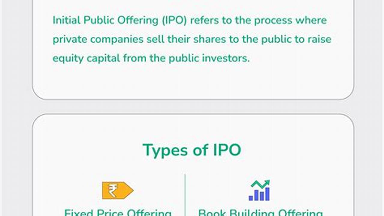 Investing In An Ipo Allows Individuals To Become Stakeholders In A Newly Listed Company., 2024