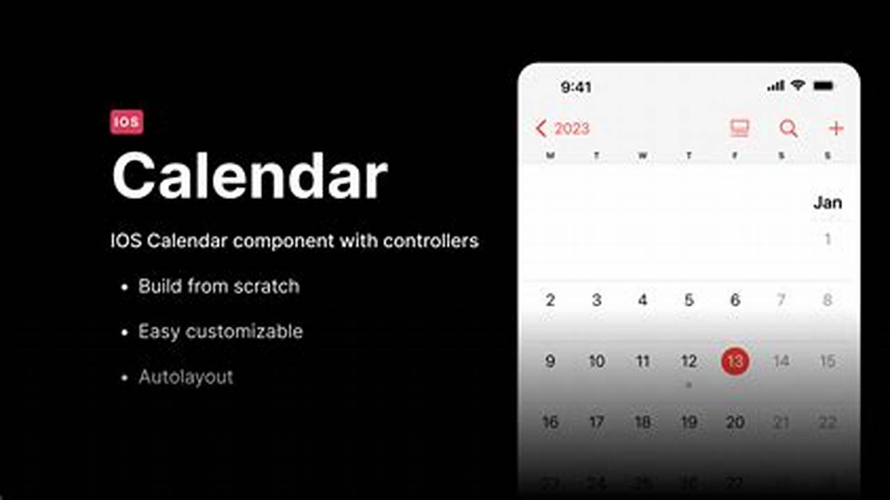 Ios Calendar Component