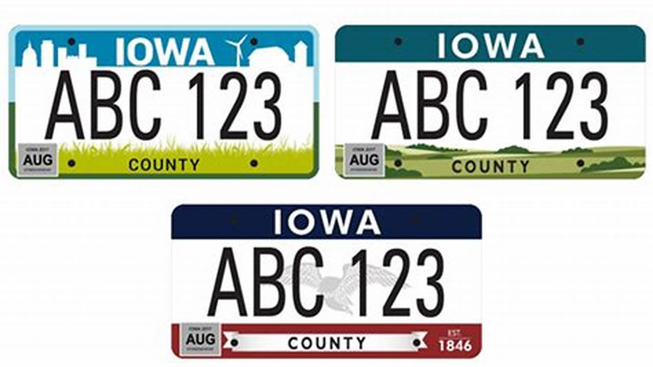 Iowa License Plate Options 2024