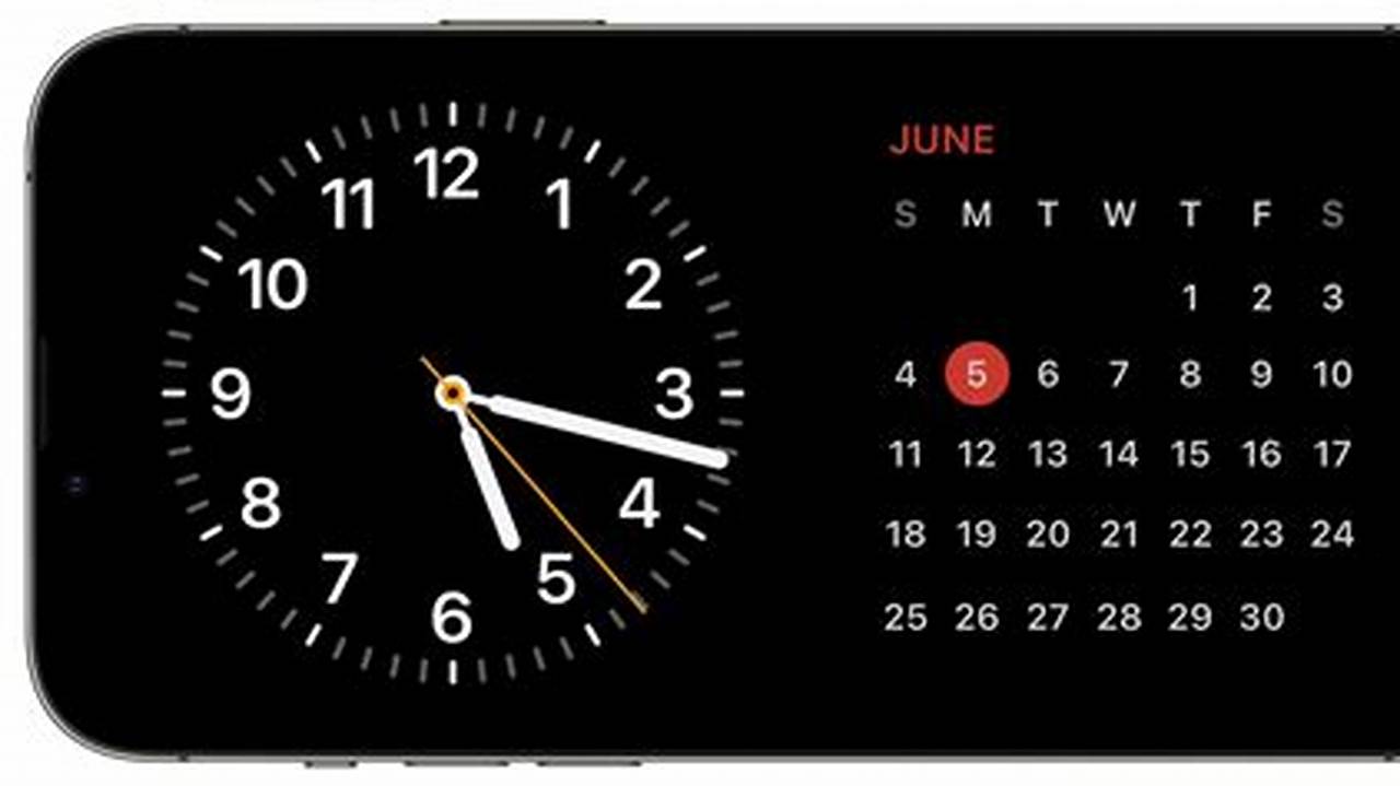 Iphone Clock And Calendar