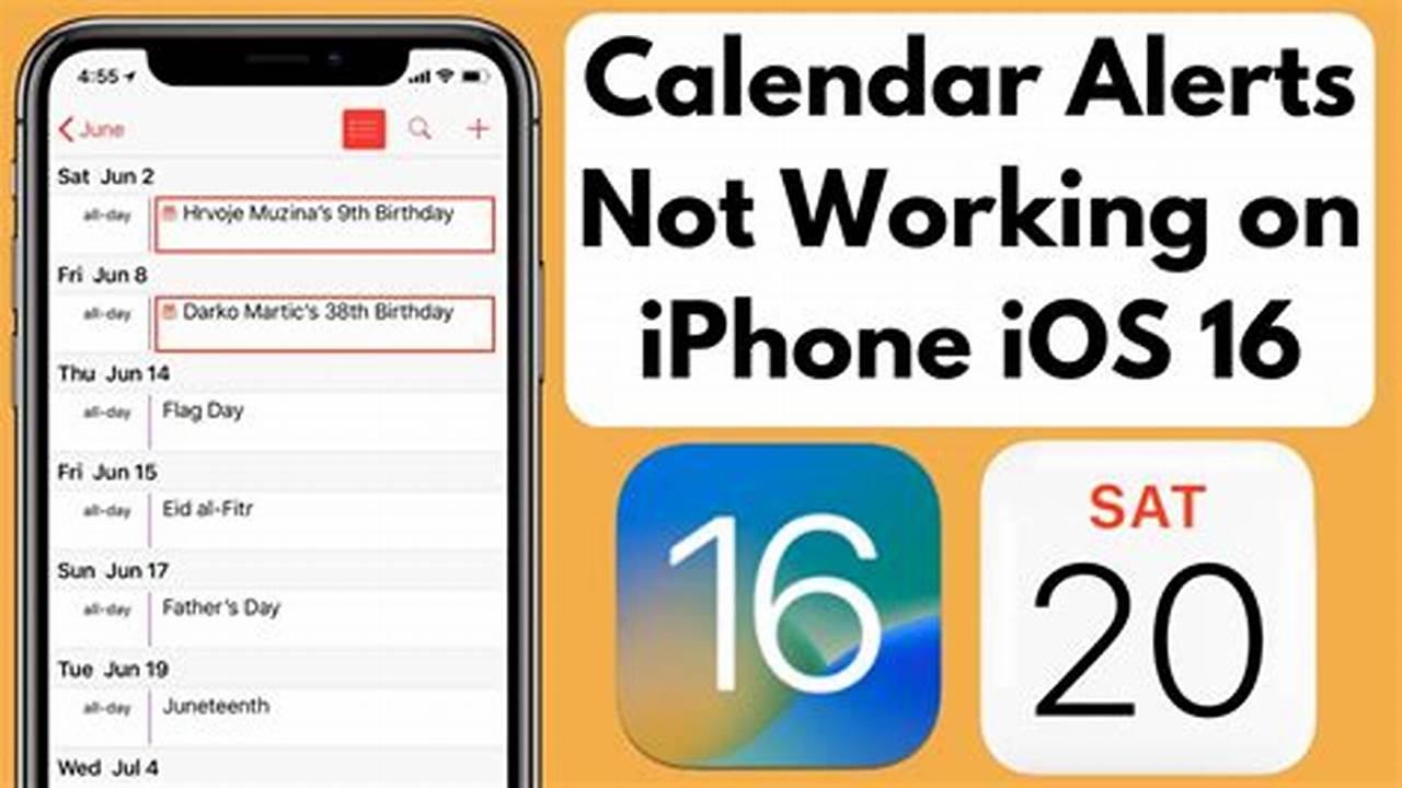 Iphone Shared Calendar Alerts Not Working