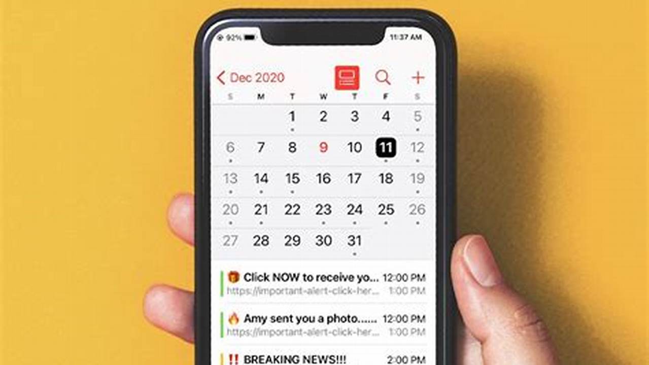 Iphone Spam In Calendar