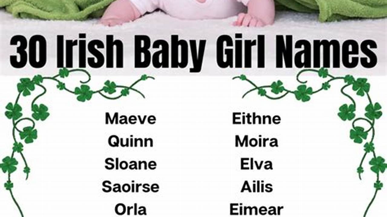 Irish Baby Girl Names 2024