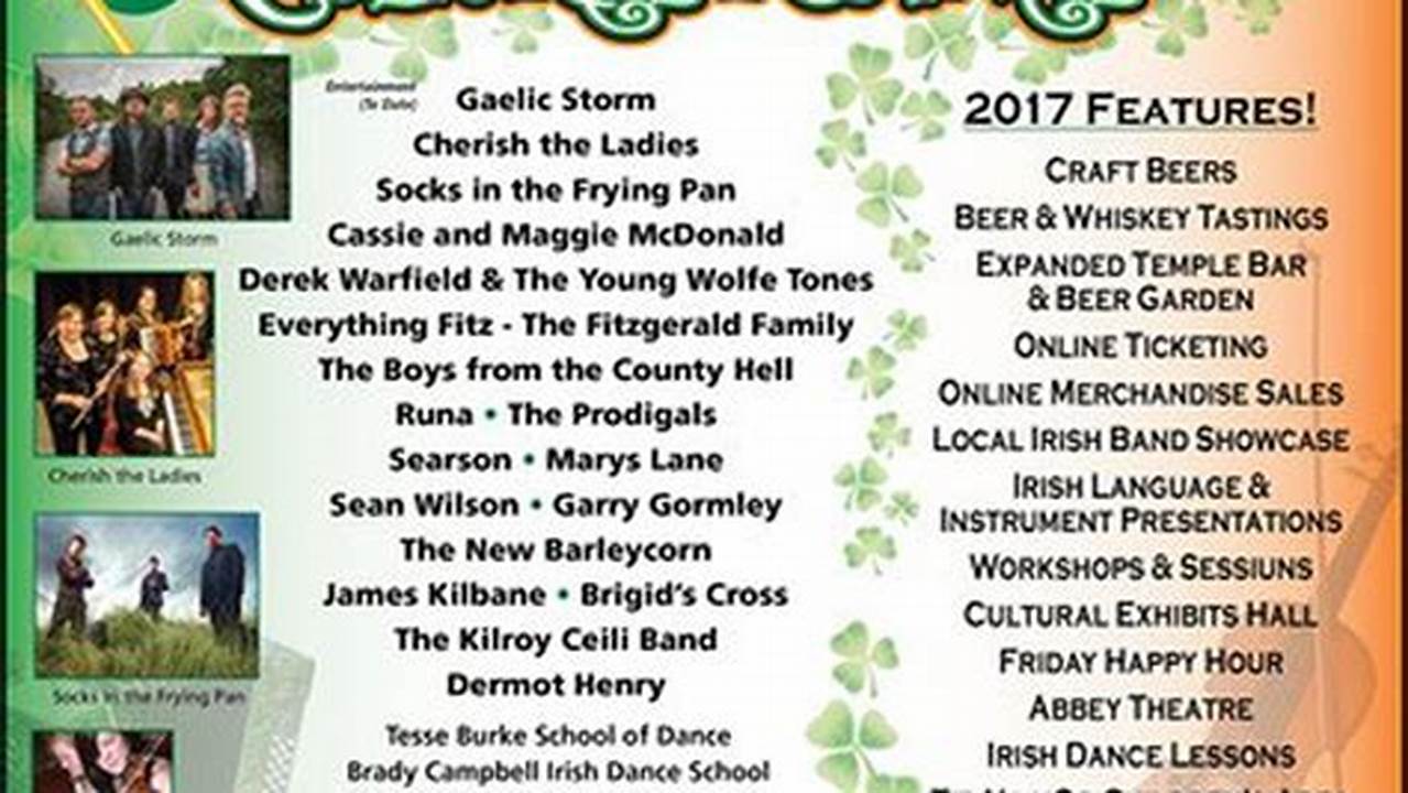 Irish Fest Schedule 2024