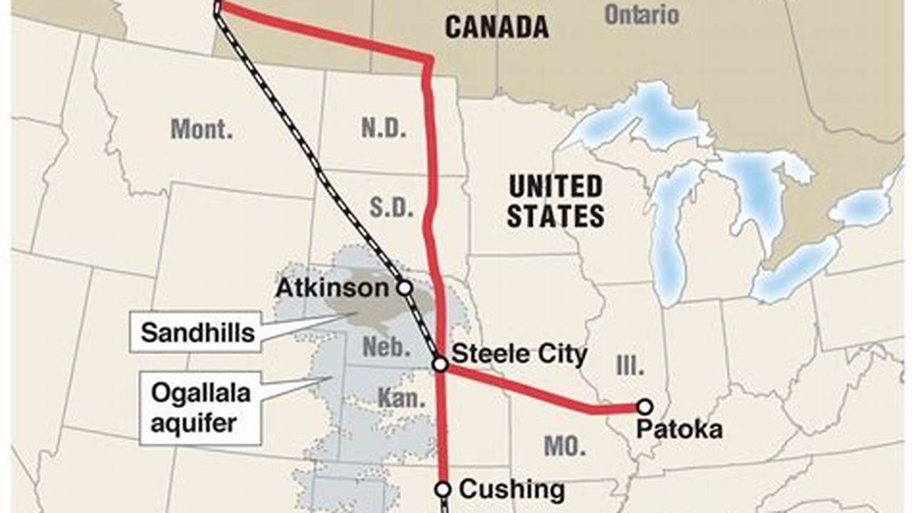 Is The Keystone Pipeline Operational 2024 Map