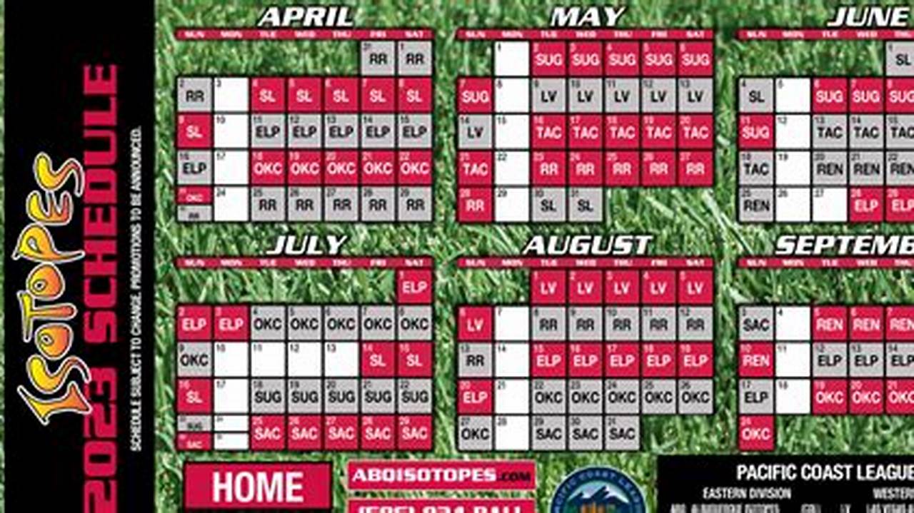 Isotopes Game Schedule 2024